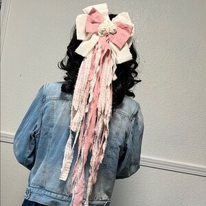 Fairy Kawaii Hairbow Bundle Lot Fringe Shabby Coquette Festival Statement Bows